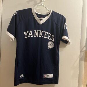 Majestic Yankees Dark Blue Tee with White Details